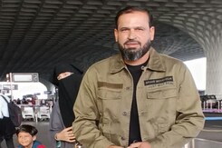 Ex-India Cricketer Yusuf Pathan Spotted At Mumbai Airport Ex-India Cricketer Yusuf Pathan Spotted At Mumbai Airport