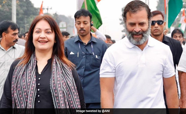 राहुल गांधी की 'भारत जोड़ो यात्रा' का हिस्सा बनीं Pooja Bhatt, 10.5 किलोमीटर तक कदम से कदम मिलाती दिखीं एक्ट्रेस