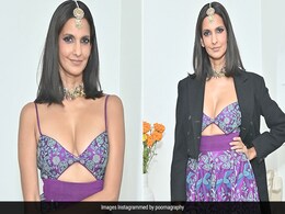 When Poorna Jagannathan Gave Her Purple Anita Dongre Lehenga A Formal Touch With A Black Blazer When Poorna Jagannathan Gave Her Purple Anita Dongre Lehenga A Formal Touch With A Black Blazer