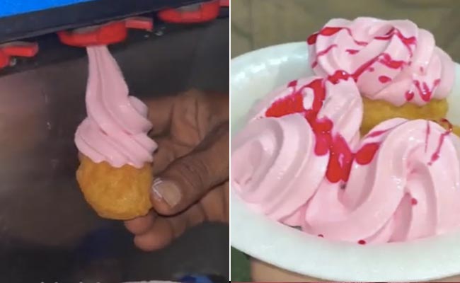 VIDEO: कभी खाई है 'गोलगप्पा सॉफ्टी'? देखकर यूजर्स कह रहे हैं 'अब मरने का टाइम आ गया है!'