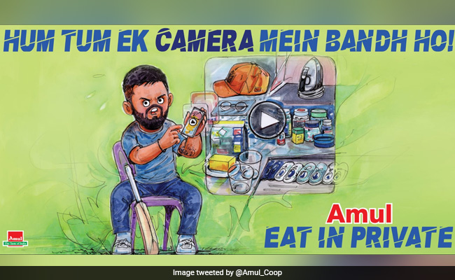 "<i>Hum Tum Ek ..</i>": Amul Posts Quirky Tweet On Virat Kohli's Hotel Room Breach