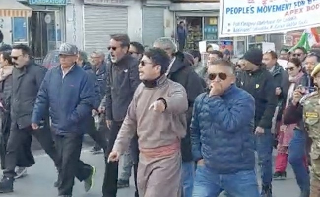 Watch: Huge Protests In Ladakh, Demanding Full Statehood