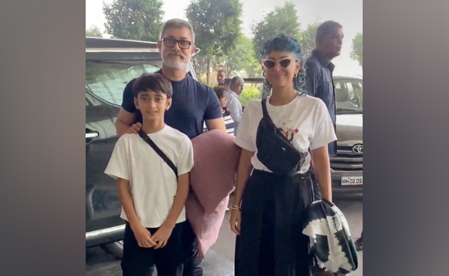 Aamir Khan, Ex-Wife Kiran Rao And Son Azad Fly Out Of Mumbai Together