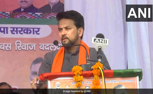 Minister Anurag Thakur's "Chinese Donations" Swipe At Rahul Gandhi