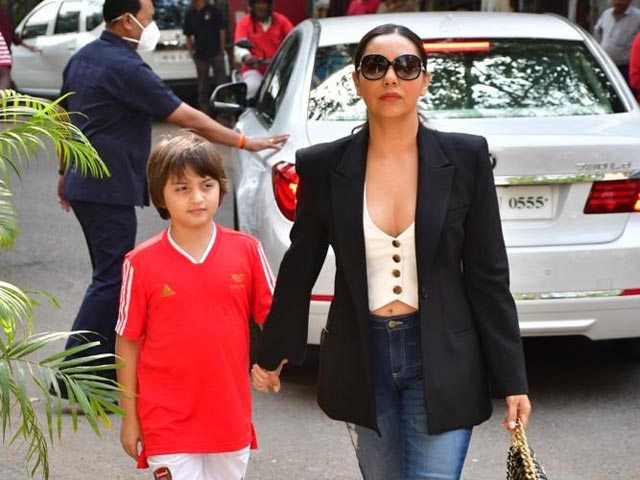 Gauri Khan And AbRam's Day Out In The City