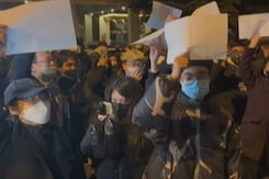 "Xi, Step Down": Protests Intensify In China Over Strict Covid Curbs "Xi, Step Down": Protests Intensify In China Over Strict Covid Curbs