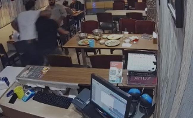 Watch: 3 Men In Greater Noida Mercilessly Thrash Restaurant Employee For Late Biryani Order