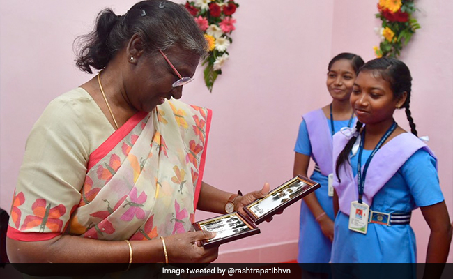 President Droupadi Murmu Gets Emotional As She Visits Her School In Odisha