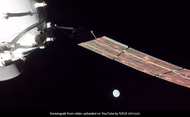 Watch: Artemis 1's Orion Spacecraft Captures Clip Of Earth rising behind The Moon