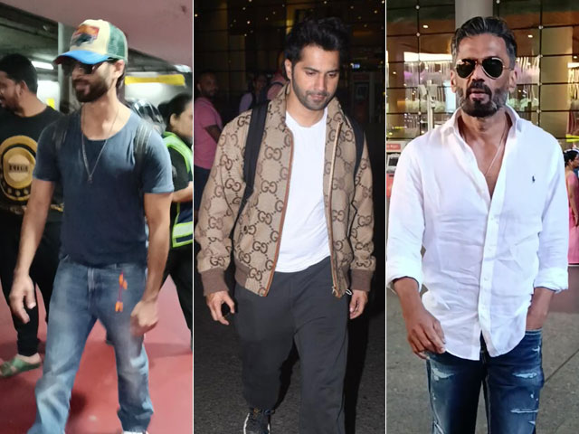 Shahid Kapoor, Varun Dhawan And Suniel Shetty's Airport Diaries