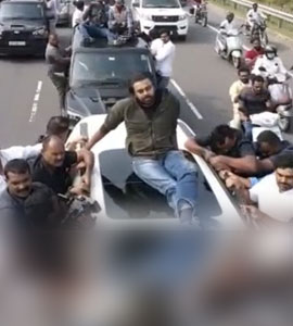 Police Case Against Actor-Politician Pawan Kalyan For Stunt On Car Roof