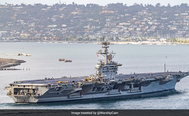 9 Injured After Fire Broke Out Aboard US Aircraft Carrier Off California Coast