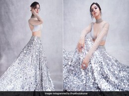 Is That A Disco Ball We See? No, It's Just Divya Khosla Kumar In A Glitzy Silver <i>Lehenga</i> Is That A Disco Ball We See? No, It's Just Divya Khosla Kumar In A Glitzy Silver <i>Lehenga</i>