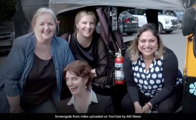 Watch: US Women Diplomats Ditch Bulletproof Cars, Drive Auto On Delhi Road