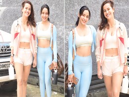 Aisha Sharma And Neha Sharma Don't Need It To Be Spring To Bring Out Their Pastel Athleisure Style Aisha Sharma And Neha Sharma Don't Need It To Be Spring To Bring Out Their Pastel Athleisure Style