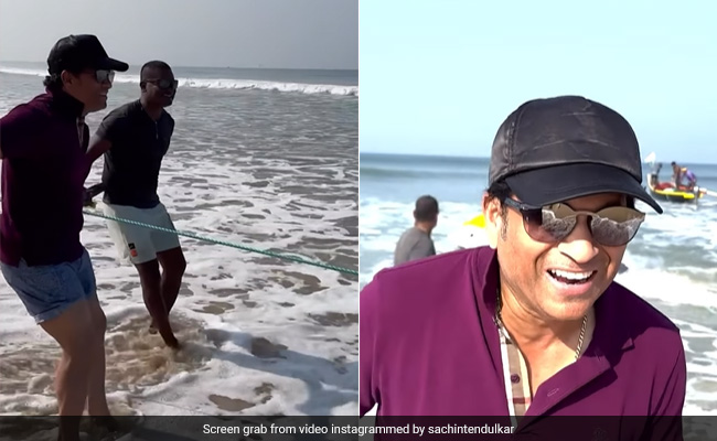 Watch: Sachin Tendulkar Has An "Interesting Morning" With Fishermen In Goa