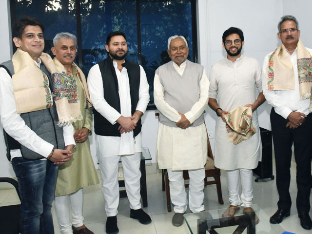 Aaditya Thackeray Meets Tejashwi Yadav In Patna
