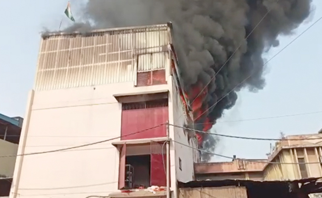 Fire At Footwear Factory In Delhi, 7 Fire Engines At Spot