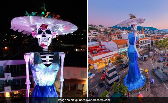 Mexican City Creates 74-Foot Tall Catrina Figure To Break World Record