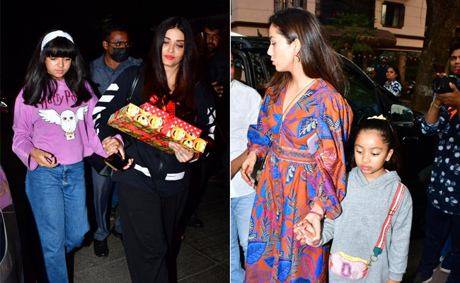 Pics: Aishwarya-Aaradhya Bachchan, Mira Rajput-Misha And Others At Riaan Deshmukh's Birthday Party