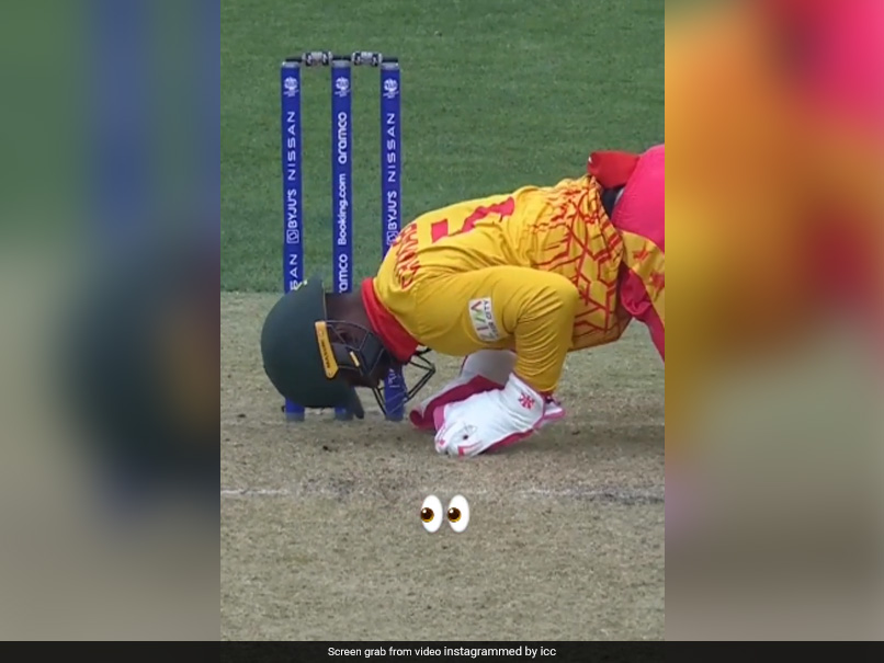 Watch: 'Comedy Of Errors' As Zimbabwe Keeper Slips, Misses Stumping Chance Against Netherlands