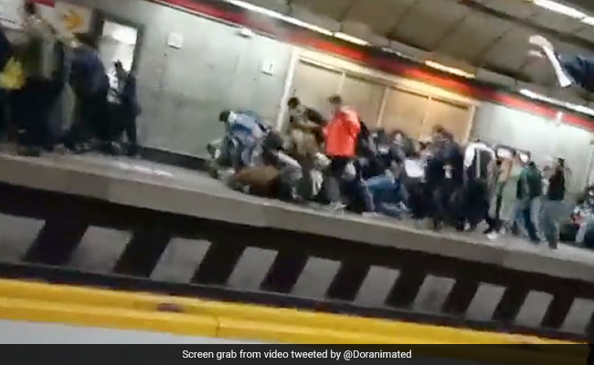 On Camera, Security Forces Open Fire On Commuters At Tehran Metro Station