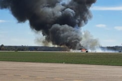 On Camera, 2 Fighter Planes Collide During US Airshow, 6 Feared Dead On Camera, 2 Fighter Planes Collide During US Airshow, 6 Feared Dead