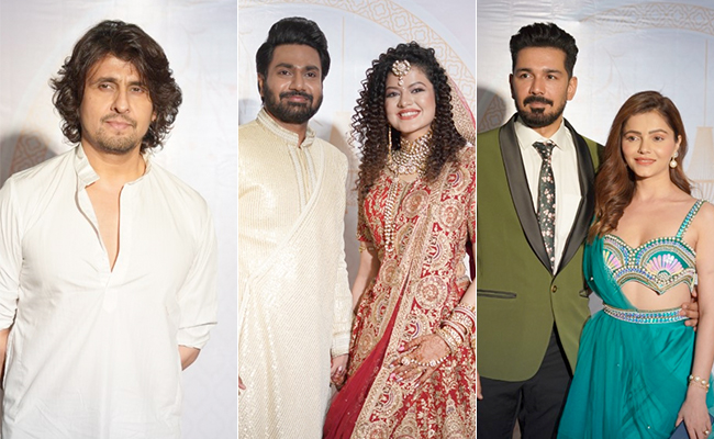 At Palak Muchhal And Mithoon's Wedding Reception, Sonu Nigam, Rubina-Abhinav And Other Celebs