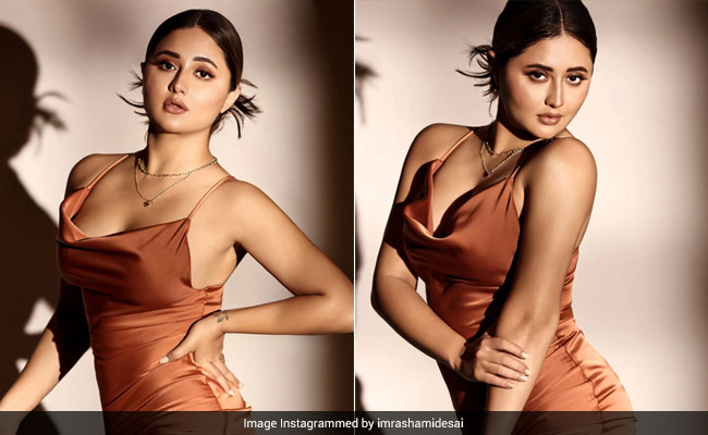 That Weekend Date Night? It's Done Right With Rashami Desai In A Slinky Brown Slip Dress