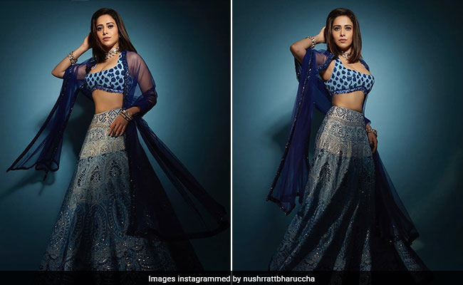We'll Happily Take All The Blues From Nushrratt Bharuccha's <i>Lehenga</i>