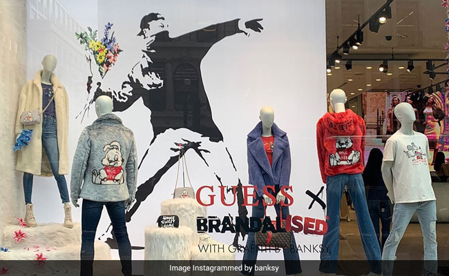Banksy Calls Out Guess For Using His Work In London Store Display