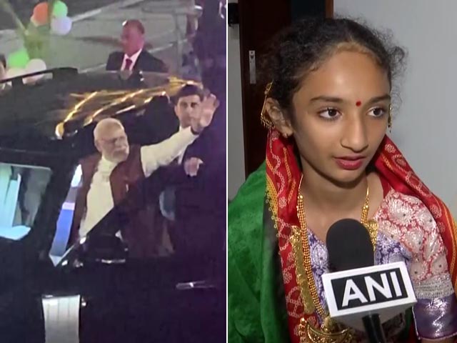 Watch: Gujarat Teen Gifts PM Modi His Portrait During Roadshow