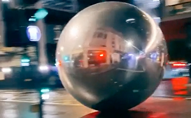 Watch: Giant Christmas Baubles Create Chaos On London Streets