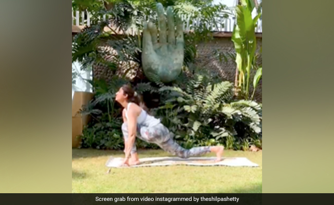 Shilpa Shetty, Who Was In A Wheelchair For Months, Practices <i>Surya Namaskara</i>