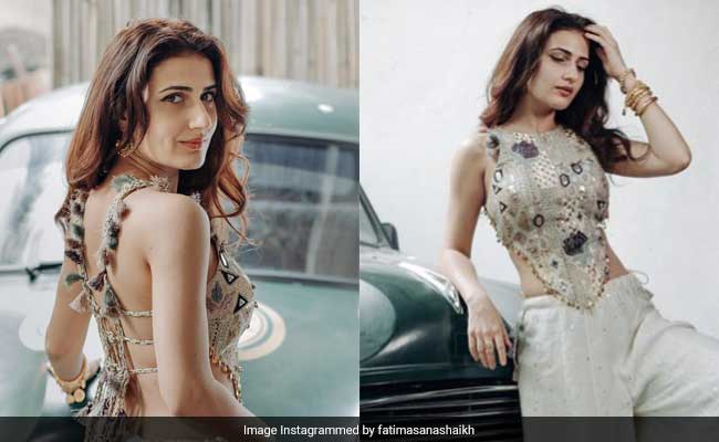 Fatima Sana Shaikh's Modern Mirror Work Ethnic Ensemble Is A Refreshing Choice For The Wedding Season