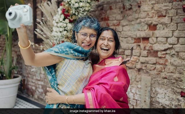 Kiran Rao In A Candid Pic From Ira Khan And Nupur Shikhare's Engagement Party