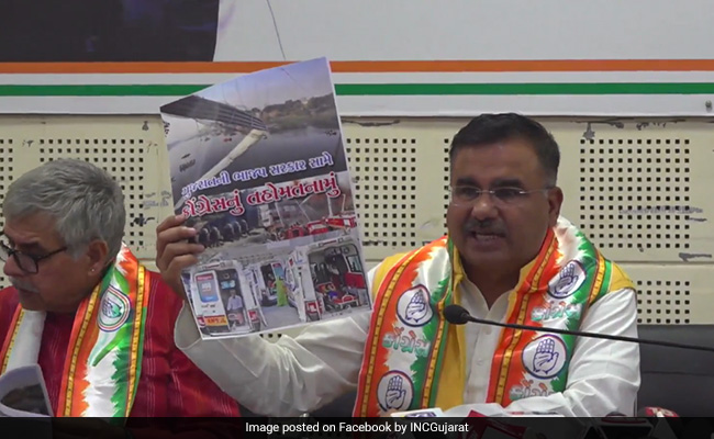 Congress Releases 22-Point Chargesheet Against Gujarat Government Ahead Elections