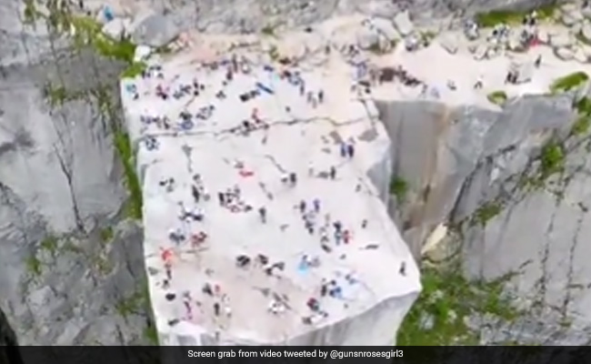 Watch: Stunning Aerial View Of Norway's Pulpit Rock Leaves Internet Amazed