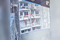 CCTV Shows Student Falling Off Ghaziabad Society Building; Murder Alleged CCTV Shows Student Falling Off Ghaziabad Society Building; Murder Alleged