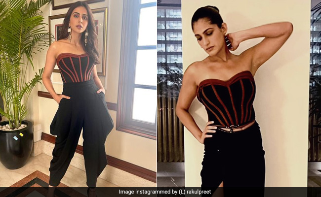 Rakul Preet Singh Or Kubbra Sait, Who Wore The Red And Black Corset Top Better?