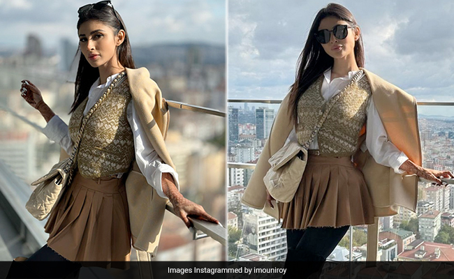 We Can't Wait For Winter And It's Thanks To Mouni Roy And Her Chic Layered Look With Boots