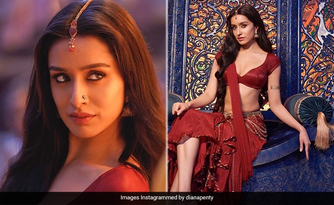 Shraddha Kapoor Is Raising The Heat In A Slinky Burgundy And Gold <i>Saree</i> For <i>Thumkeshwari</i> Music Video