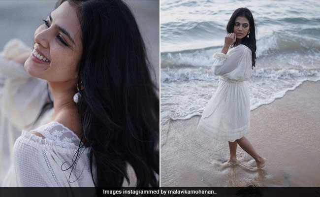 Malavika Mohanan Makes Swimwear Go The Chic Route In A Sheer White Lace Dress At Sea