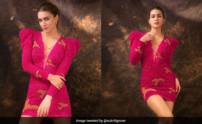 Kriti Sanon's Embellished Fuchsia Mini Dress Is Fun And Fierce, All At The Same Time