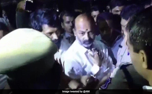 Telangana BJP Chief Bandi Sanjay Detained After Protest