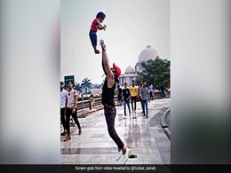 Viral Video: Man Performing Dangerous Stunts With Son Infuriates Internet Viral Video: Man Performing Dangerous Stunts With Son Infuriates Internet