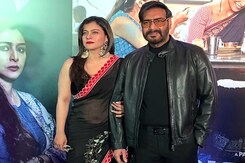 <i>Drishyam 2</i> Screening: Kajol And Ajay Devgn Pose Together <i>Drishyam 2</i> Screening: Kajol And Ajay Devgn Pose Together