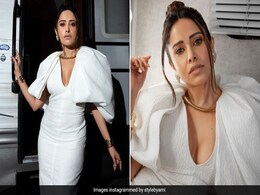 In A Dramatic White Stella Mccartney Gown, Nushrratt Bharuccha's Monochrome Fashion Statements Are Only Getting Better In A Dramatic White Stella Mccartney Gown, Nushrratt Bharuccha's Monochrome Fashion Statements Are Only Getting Better