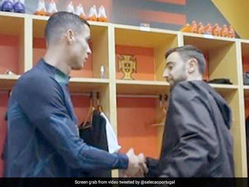 Watch: Cristiano Ronaldo, Bruno Fernandes' Awkward Meet-up In Portugal Dressing Room After Explosive Interview