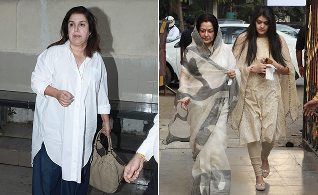 Moushumi Chatterjee, Farah Khan And Others At Tabassum's Prayer Meet